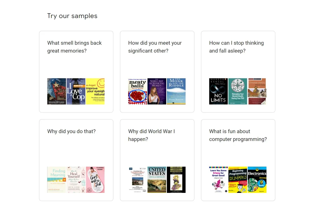Talk to Books (Google): Haz preguntas y encuentra respuestas de libros en los datos de Google usando IA 1 Talk To Books (Google): Haz Preguntas Y Encuentra Respuestas De Libros En Los Datos De Google Usando Ia