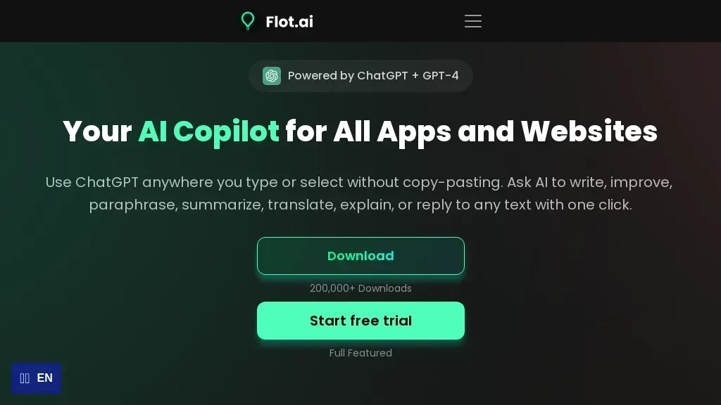Flot.ai: Redacta y mejora texto con un solo clic usando la IA 1 Flot.ai: Redacta Y Mejora Texto Con Un Solo Clic Usando La Ia