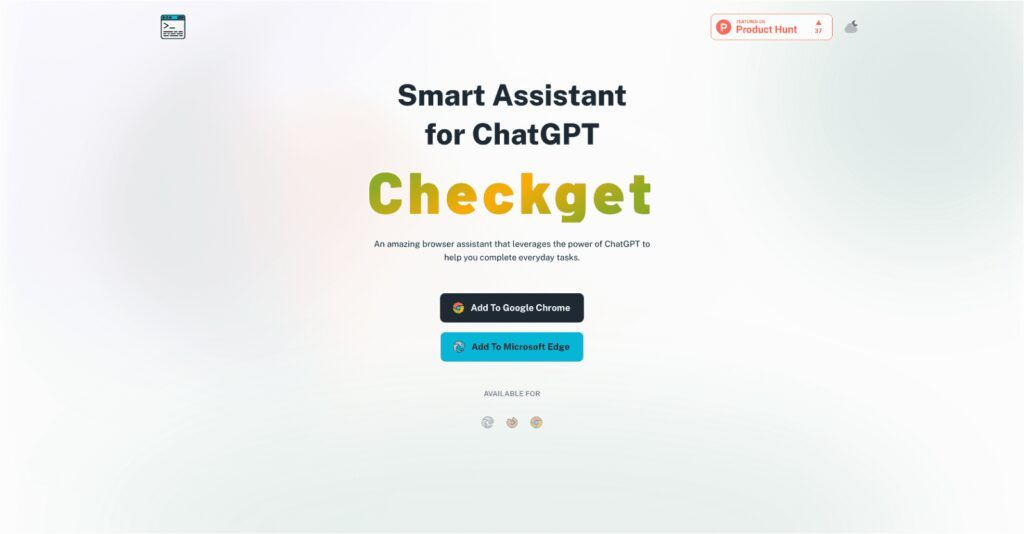 Checkget: Asistente Inteligente Diseñado Para Hacerte La Vida Más Fácil Con Ia