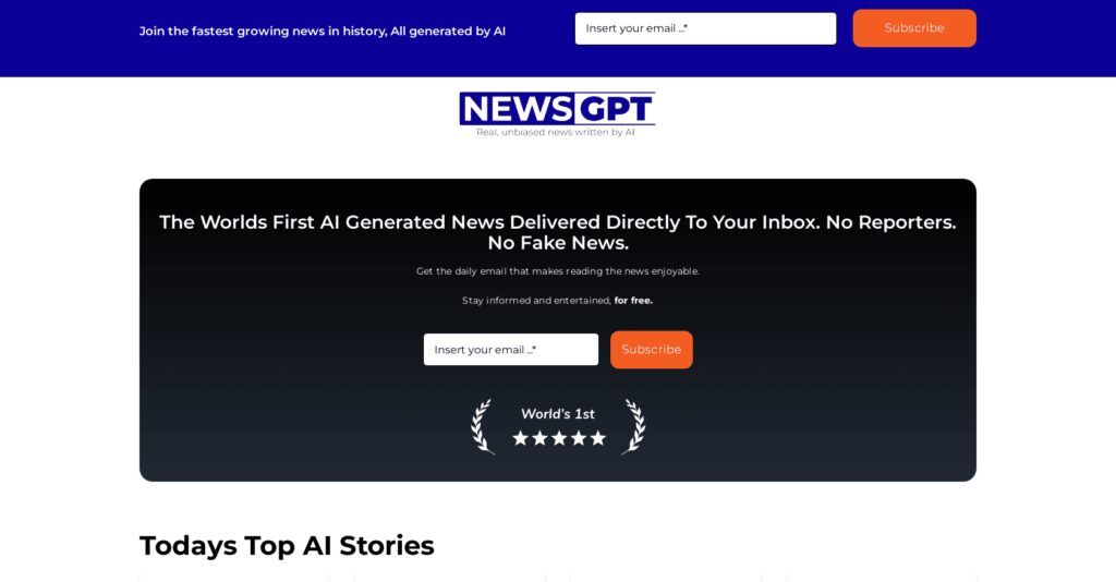 Newsgpt: Sitio De Noticias Generadas Por Ia