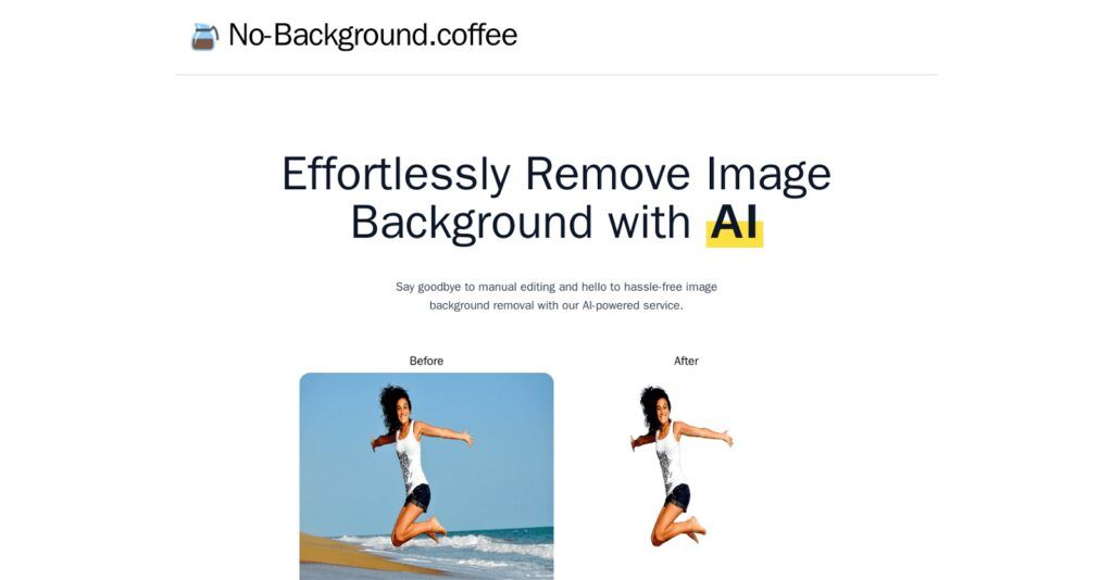 No Background Coffee: Elimina El Fondo De Tus Imágenes Sin Esfuerzo Con Ia