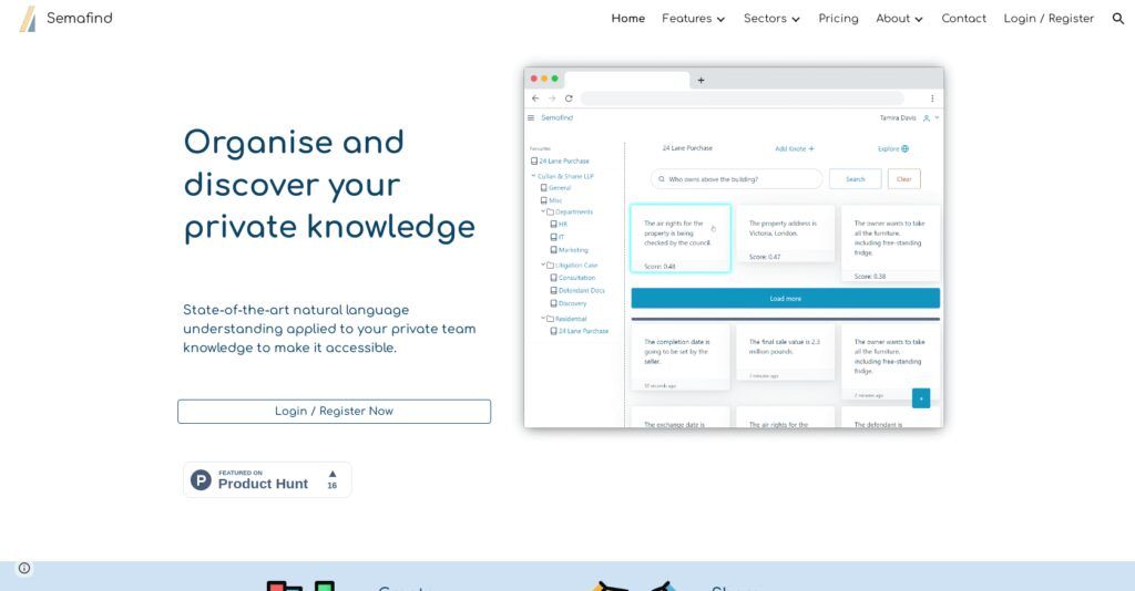 Semafind: Ia De Comprensión Del Lenguaje Natural Para Que Tu Conocimiento Sea Accesible Y Fácil De Gestionar