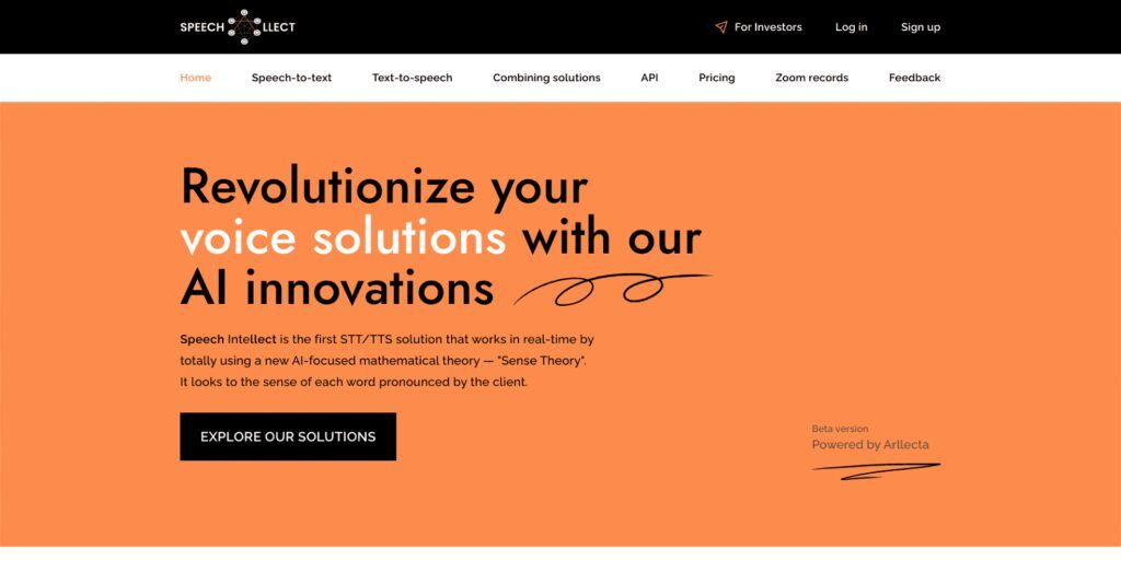 Speechllect: Soluciones De Stt/Tts Con Ia
