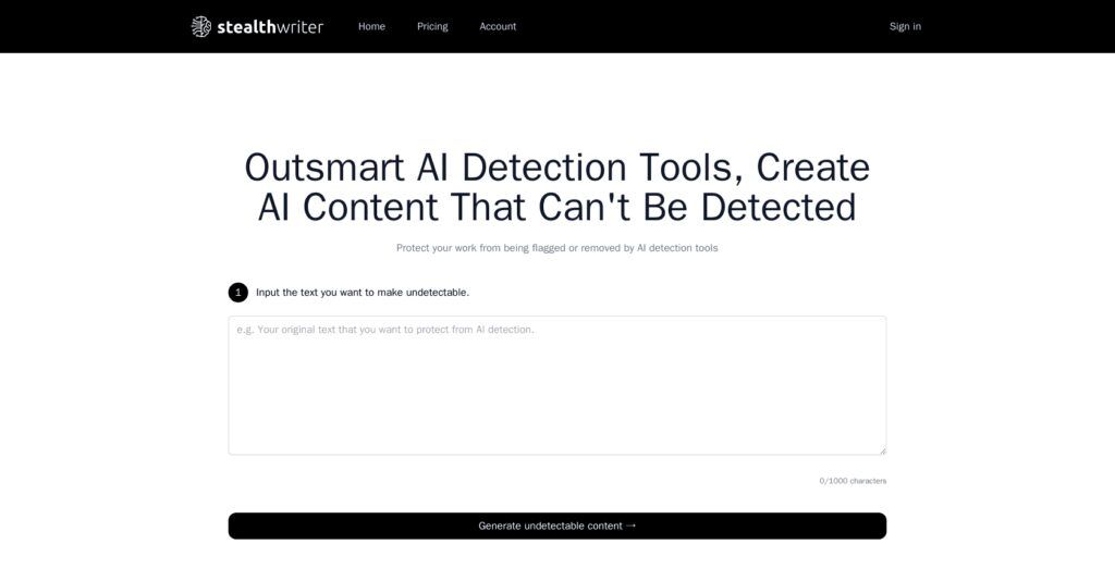 Stealthwriter: Introduce Texto Y Hazlo Único Gracias A La Ia