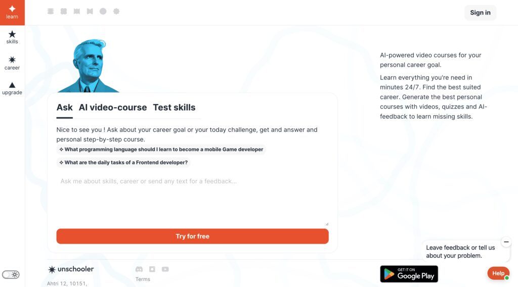 Unschooler.me: Convierte Tu Conocimiento En Un Curso En Línea Completo Y Atractivo Con Ia