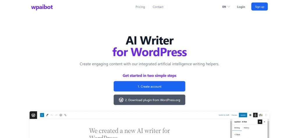 Wpaibot: Crea Contenido Atractivo Y Envolvente Con Ia