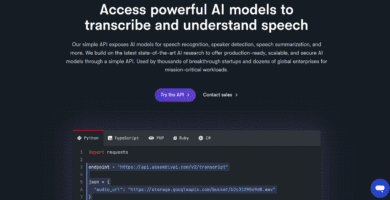 Asambleaai: Api De Speech-To-Text Y Audio Intelligente