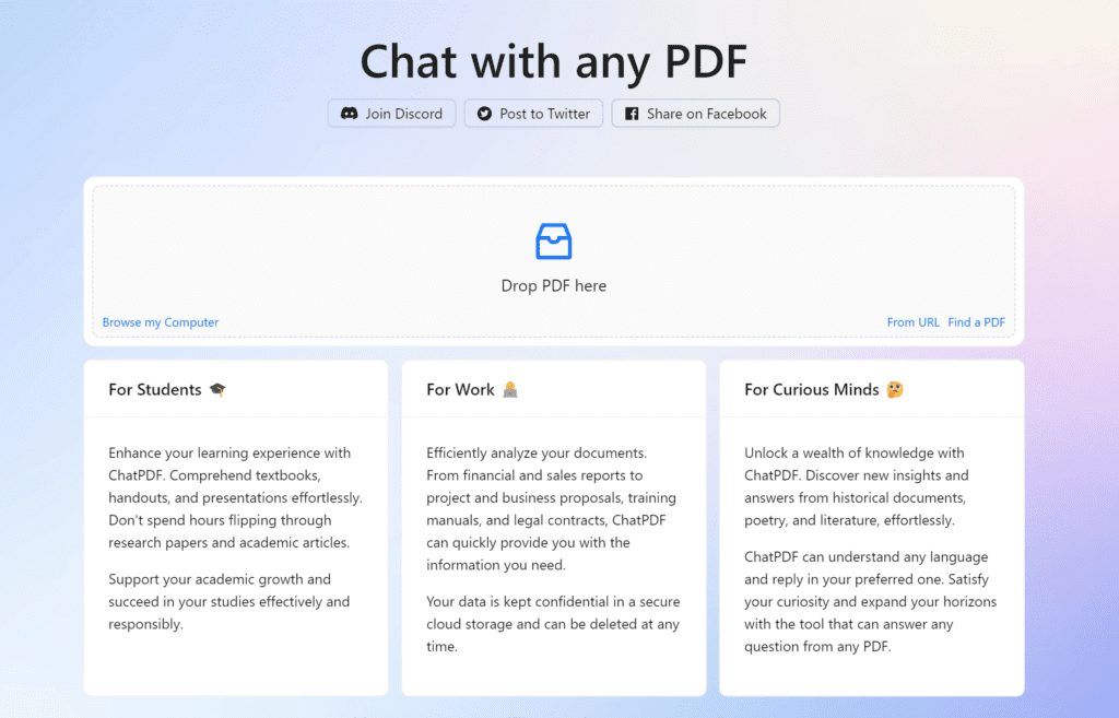 ChatPDF: Chatea Con PDFs Gracias A La Inteligencia Artificial【CHATPDF ...