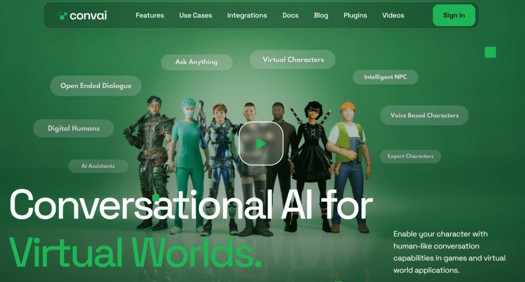 Convai Technologies Inc: Ia Conversacional En Mundos Virtuales