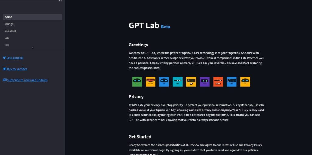 Gpt Lab: Socializa Con Asistentes De Ia Preentrenados En El Lounge