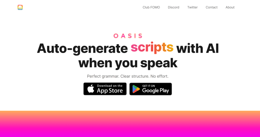 Oasis: El Generador De Escritura Perfecta