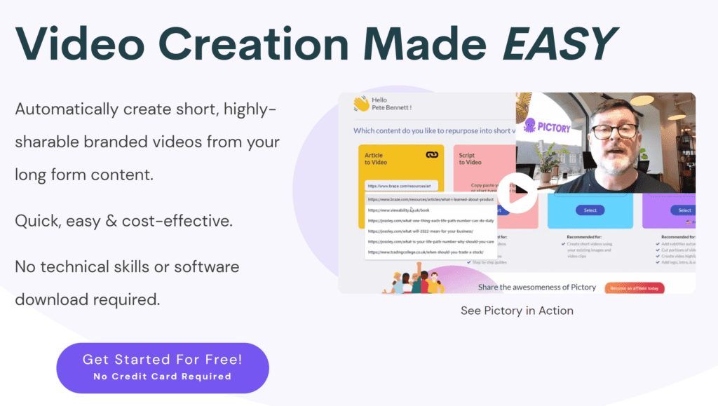 Pictory.ai: Creación De Vídeos Fácil Y Rápido