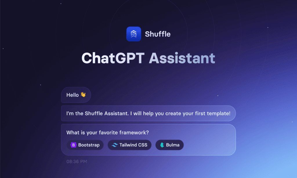 Shuffle: Crea Una Web Con Asistente En Sólo Unos Clicks