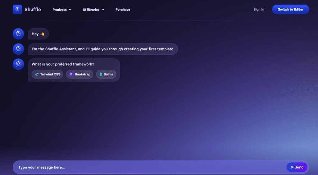 Shuffle: Crea Una Web Con Asistente En S&Oacute;Lo Unos Clicks