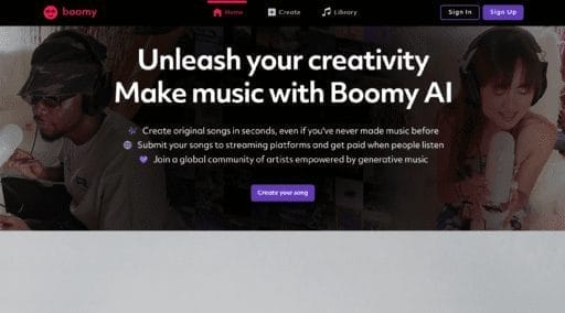 boomy: haz música con ia y crea canciones originales en segundos