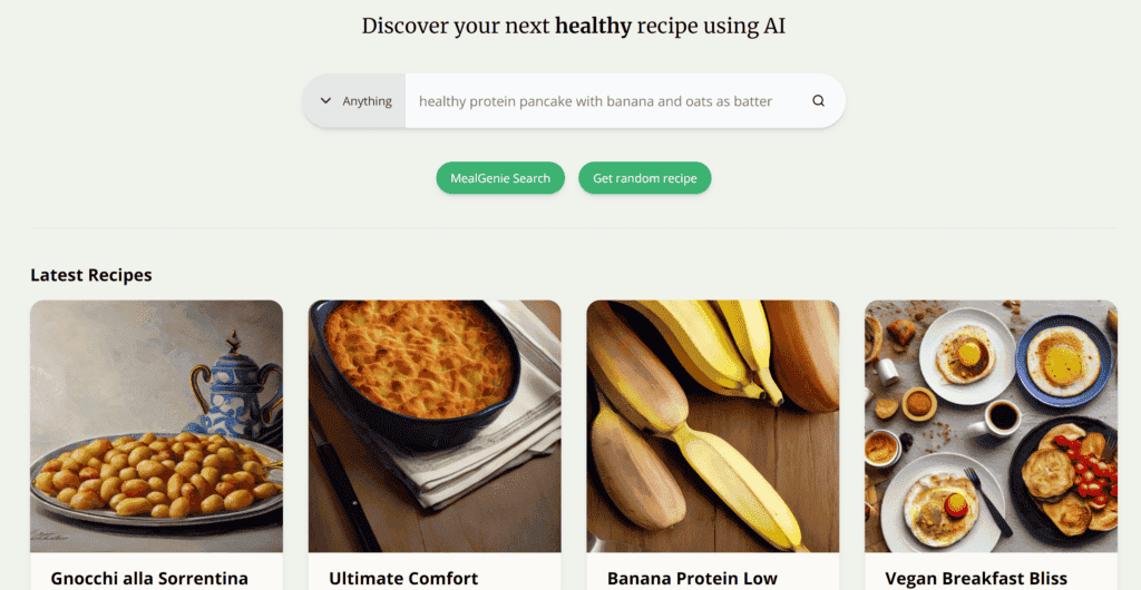 mealgenie: ¡la inteligencia artificial te ayuda en la cocina con recetas veganas! Mealgenie: &Iexcl;La Inteligencia Artificial Te Ayuda En La Cocina Con Recetas Veganas!