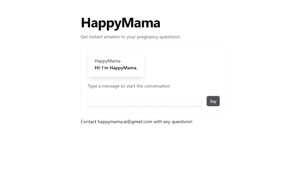 Happy Mama: Apoyo Para El Embarazo Con Ia Que Da Respuestas Preguntas