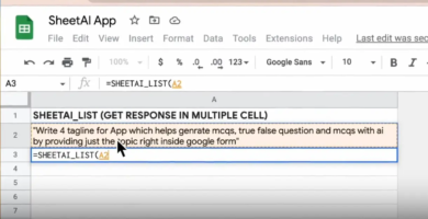 Sheetai: Complemento De Ia De Hojas De Cálculo De Google