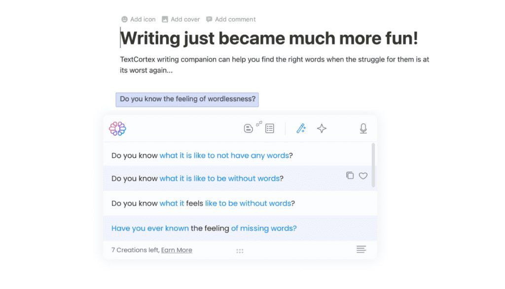 Textcortex Ai: Suite De Redacción De Contenido Con Generación De Contenido, Paráfrasis, Resumen Y Más Con Ia