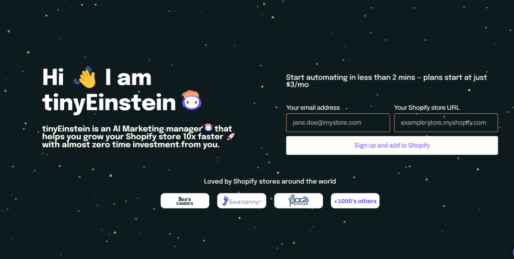 tinyEinstein: IA que automatiza marketing en Shopify 1 Tinyeinstein: Ia Que Automatiza Marketing En Shopify