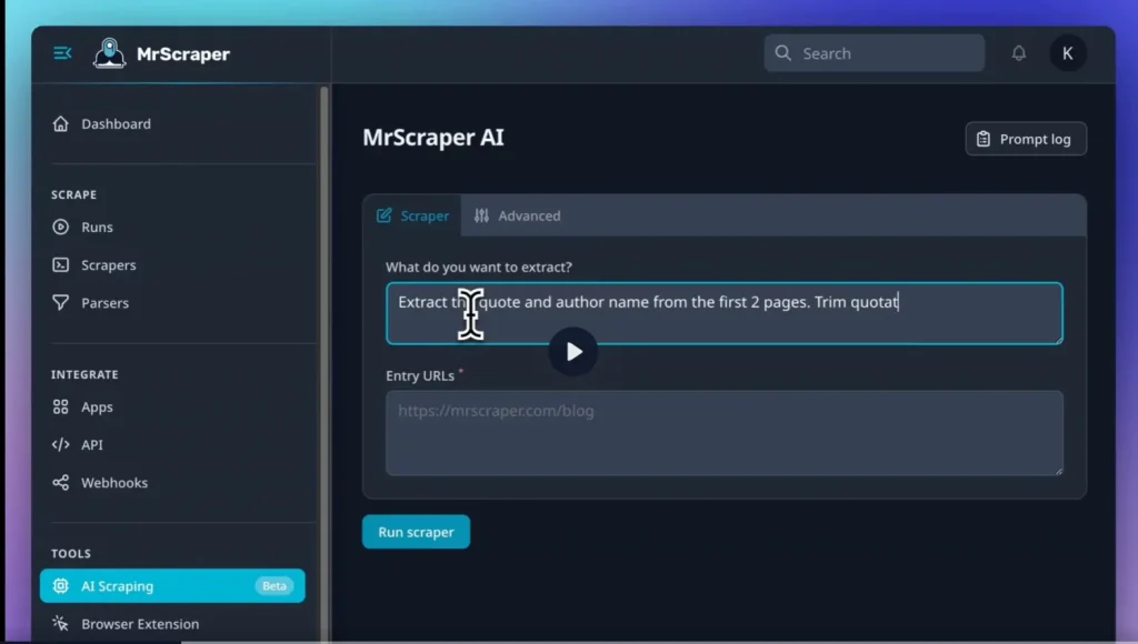 Mrscraper Ai: La Revolución En La Extracción De Datos Web