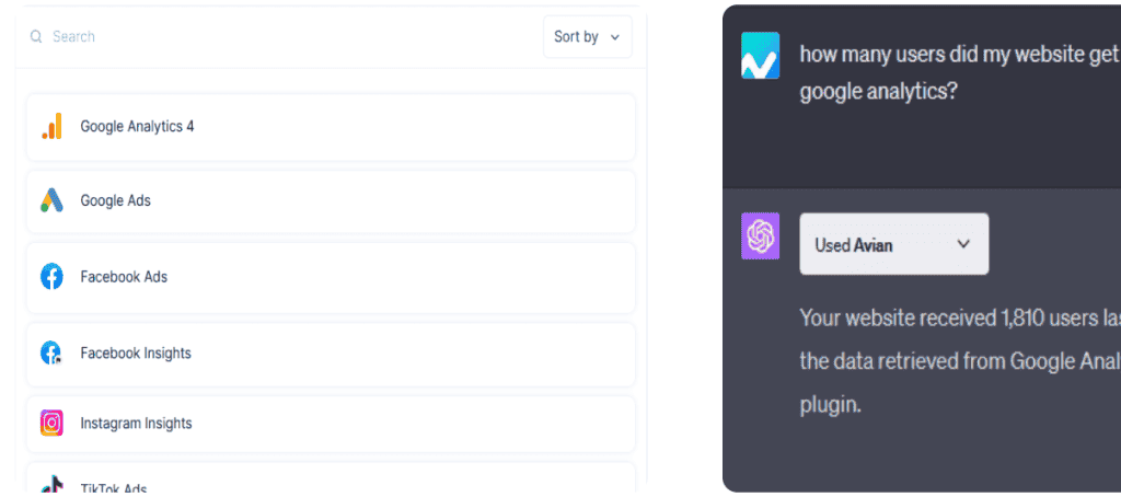 Avian Chatgpt Plugin: Accede E Interactua Con Tus Datos, Como Google Analytics, Facebook Ads, Google Ads Y Más Con Ia
