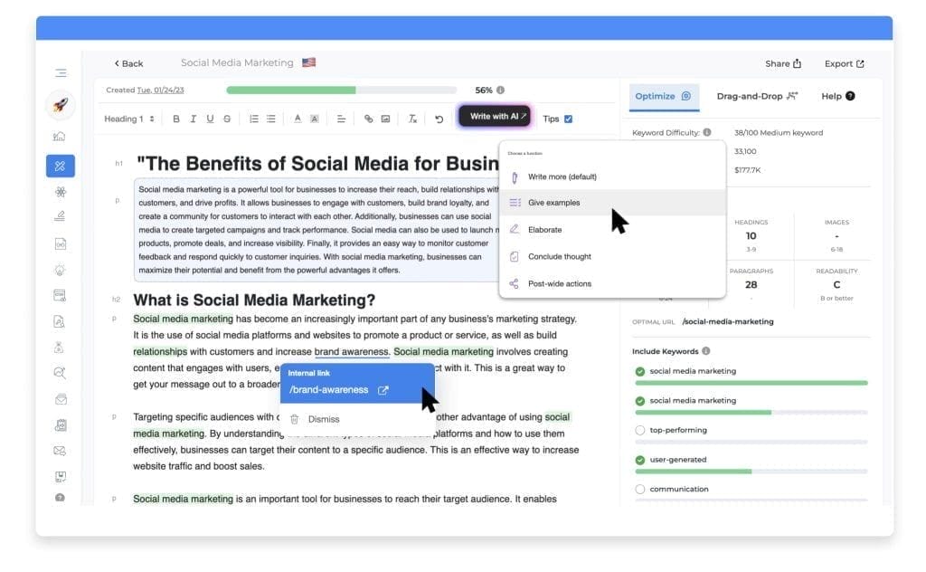 Growthbar: Escribe Y Optimiza Contenido De Blog Apto Para Seo Con Ia
