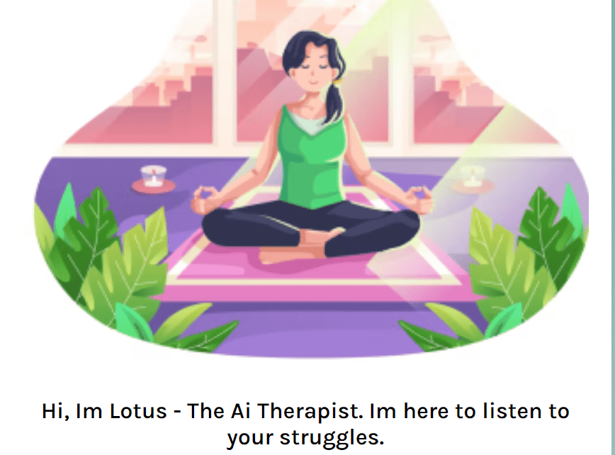 Lotus: Chatbot De Terapeuta De Ia Diseñado Para Brindar Escucha Activa, Apoyo Y Orientación