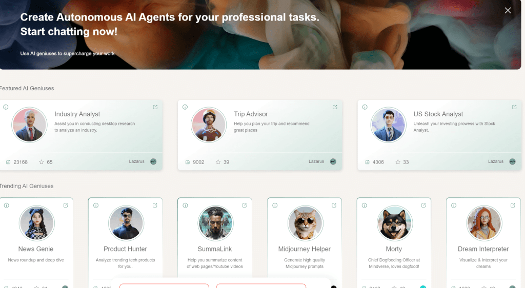 Mindos: Ia Para Desplegar Agentes Autónomos De Ia Para Tareas Profesionales