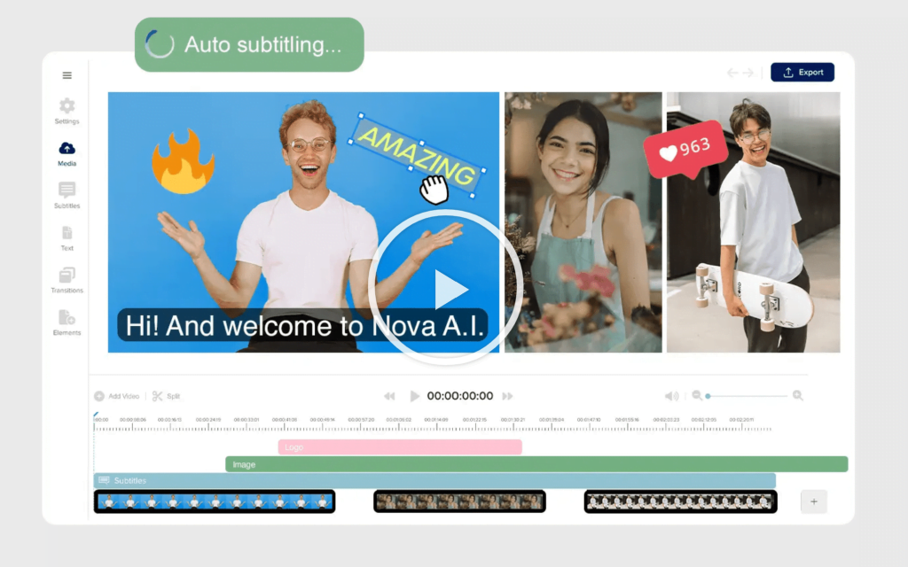 Nova A.i: Herramienta De Edición De Video En Línea Con Funciones De Ia