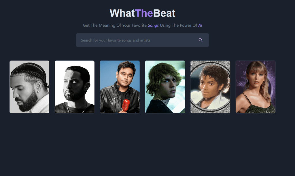 Whatthebeat: Pon El Nombre De Una Banda O Una Canción Y La Ia Te Da El Significado Detrás De La Canción