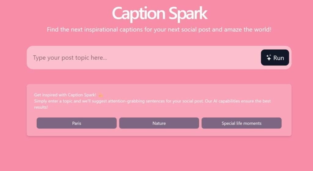 Caption-Spark: Herramienta Ia Perfecta Para El Usuario Creativo En Instagram