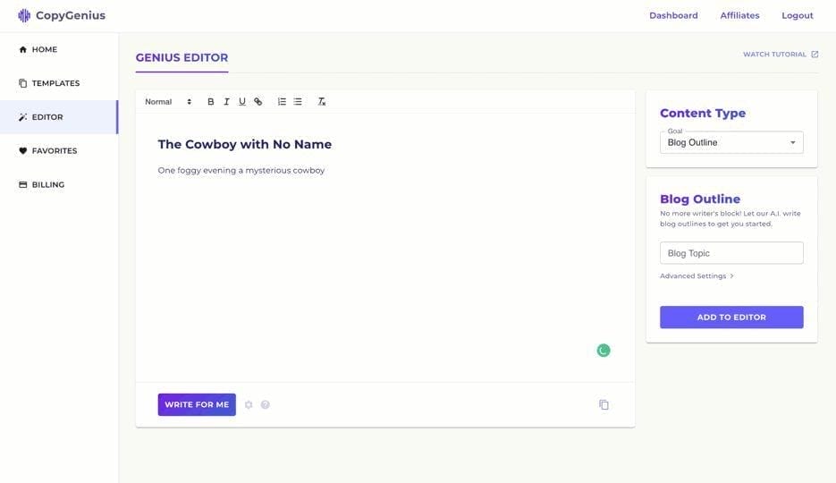 Copygenius: Crea Contenido Con Ia Para Descripciones De Productos, Anuncios Y Correos Electrónicos