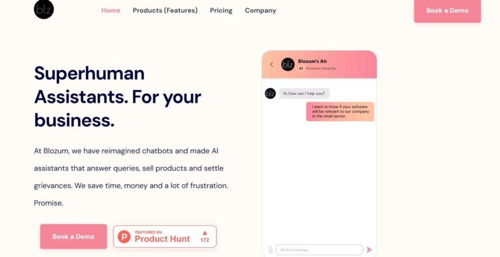 Blozum Ai: Chatbot Ia Para Negocios Que Responde Consultas, Vende Productos Y Resuelve Quejas