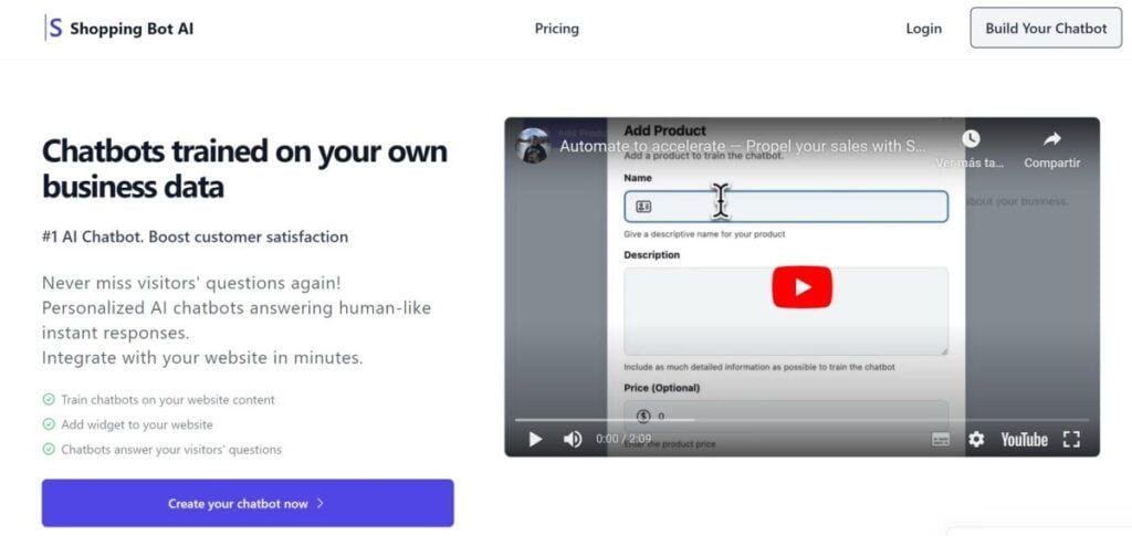 Shoppingbotai: Herramienta De Chatbots De Ia Para Entrenar A Los Comerciantes De Ecommerce