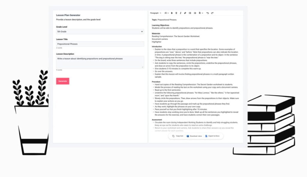 Lessonplans.ai: Generador De Planes De Lecciones Con Ia Para Profesores Ocupados