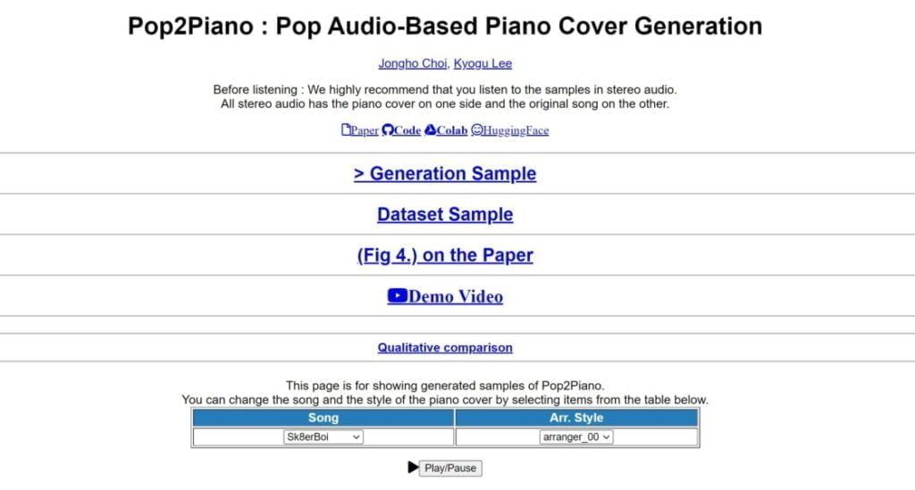 Pop2Piano: Disfruta De Versiones De Piano De Tus Canciones Pop Favoritas Con Ia