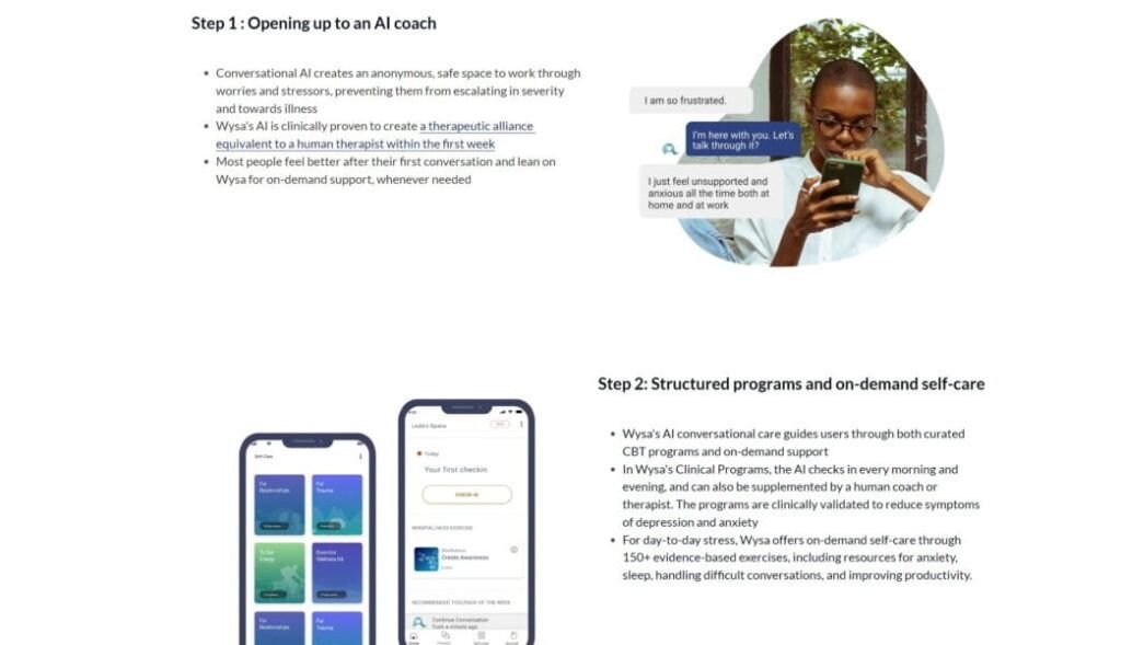 Wysa: Plataforma De Salud Mental Ia Para Apoyo Seguro Y Anónimo