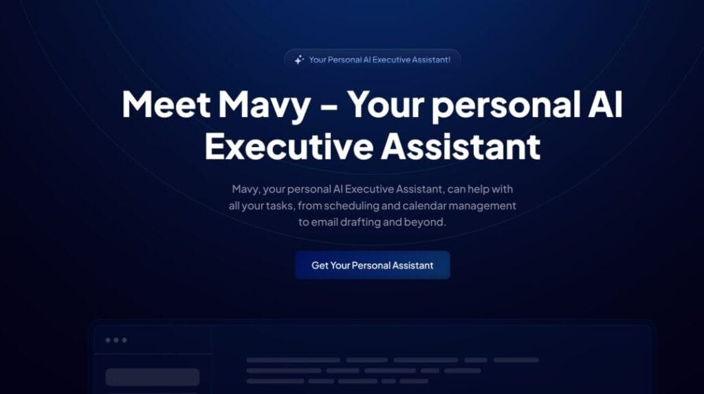 Mavex: Asistente Ejecutivo de IA Personal 1 Mavex: Asistente Ejecutivo De Ia Personal