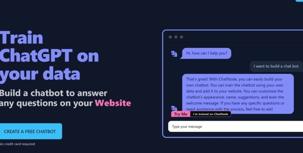 Chatnode: Entrena A Tu Chatbot Con Tus Propios Datos Y Llevatus Interacciones A Otro Nivel