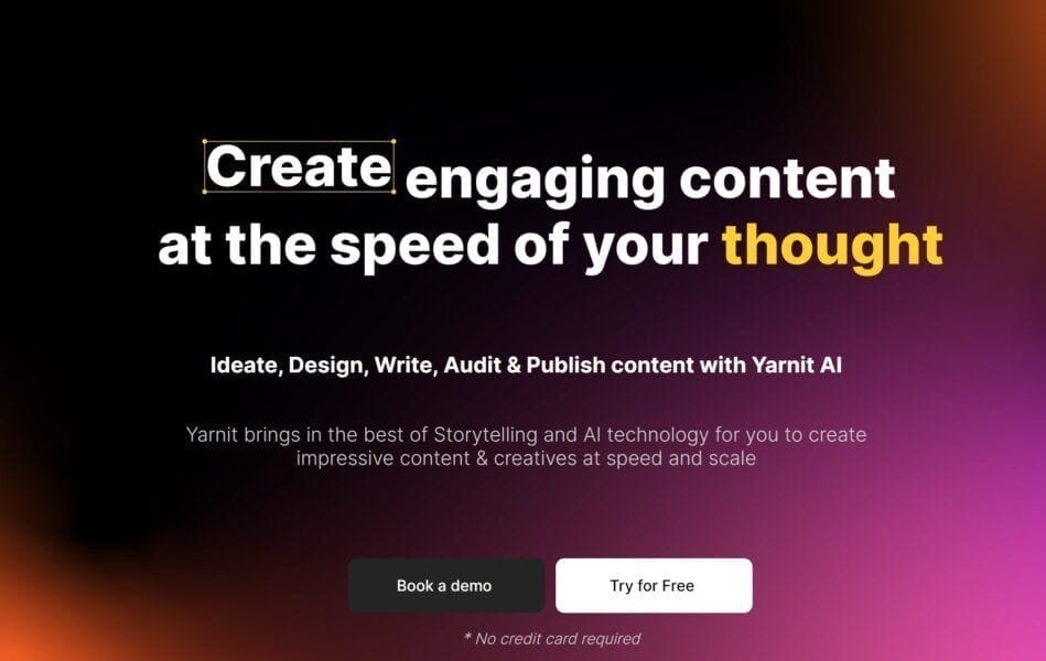 Yarnit: Ideación, diseño, redacción, auditoría y publicación de contenido con IA 1 Yarnit: Ideación, Diseño, Redacción, Auditoría Y Publicación De Contenido Con Ia