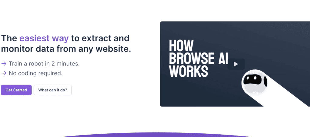 Browse AI: Extracción de datos sin código y desguace web 1 Browse Ai: Extracción De Datos Sin Código Y Desguace Web