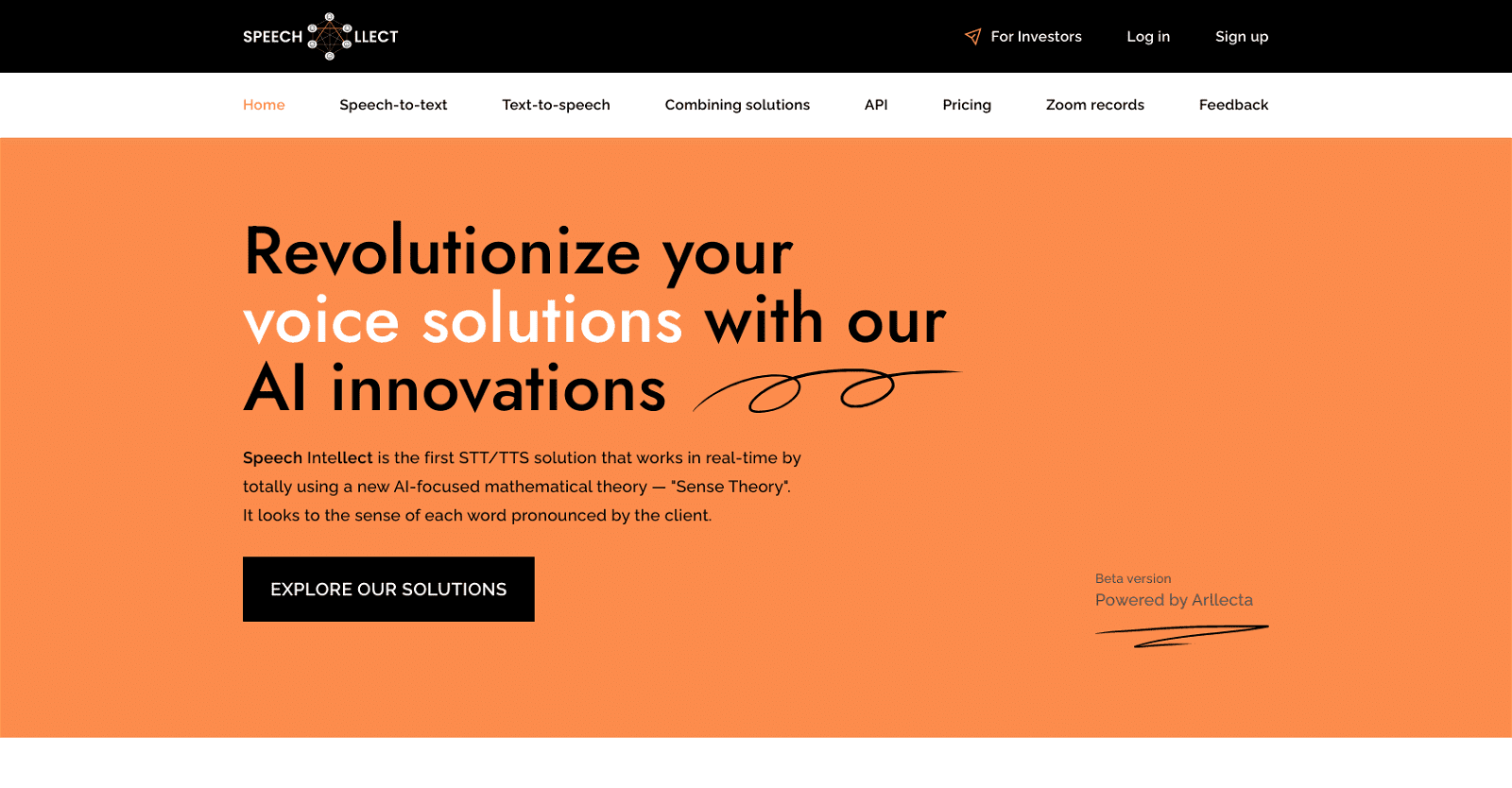 Speechllect: Soluciones de STT/TTS con IA 2 Beta Version