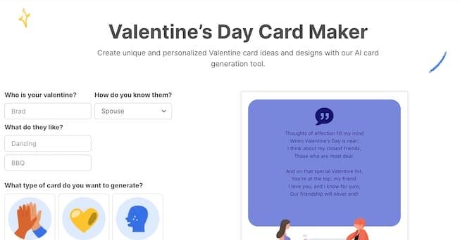 Valentine’s Day Card Maker