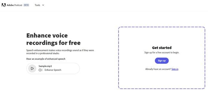 Adobe Enhance Speech