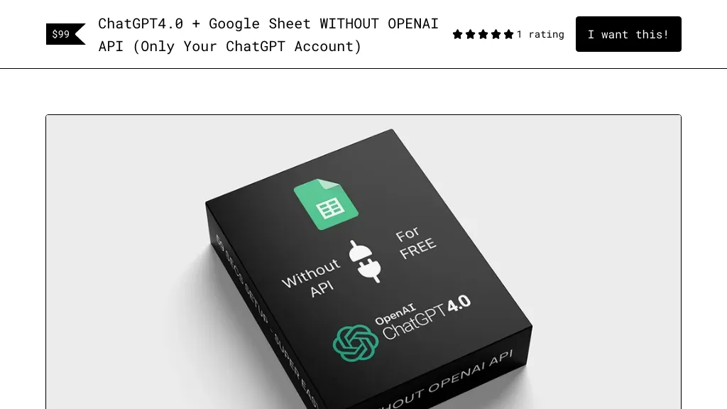 Chatgpt+ Google Sheet