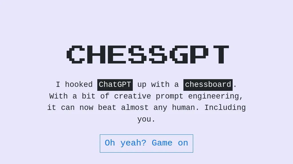 Chessgpt