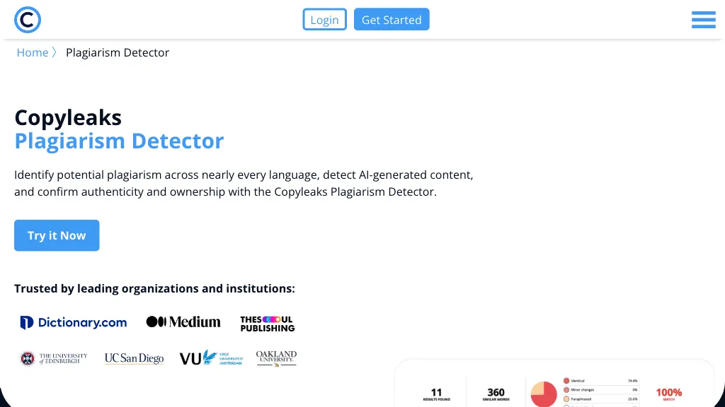 Copyleaks - Plagiarism Detector