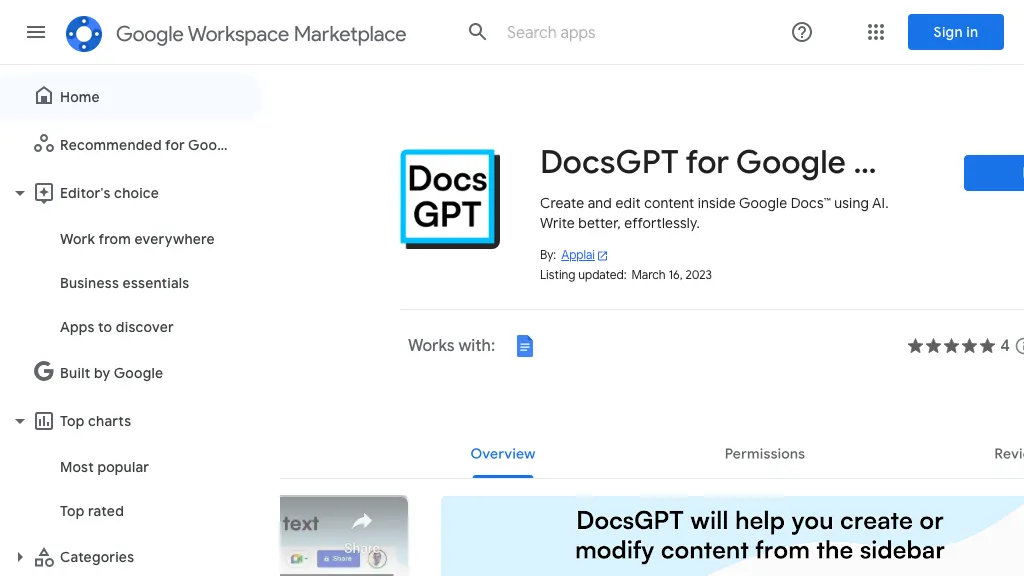 Docs Gpt By Applai