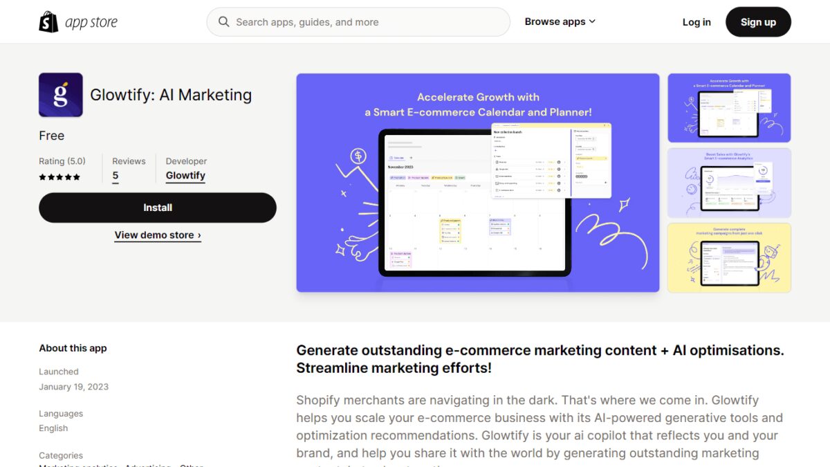 Glowtify: Shopify App